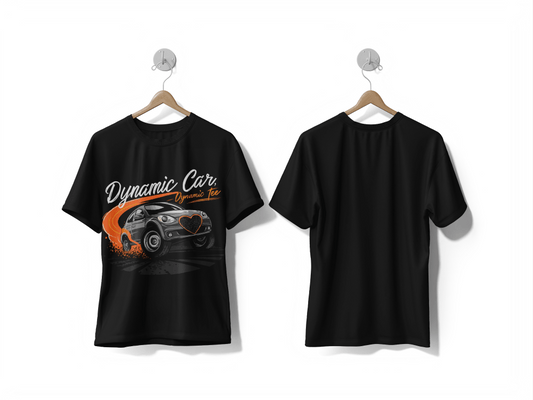 Next Print A car with the word car written on it design printed t-shirt - Next Print