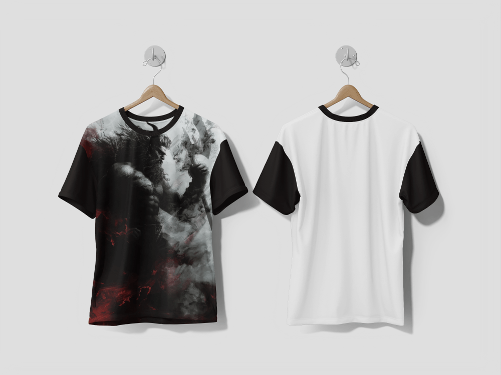 Next Print A comic book character with a sword in his hand design t-shirt - Next Print