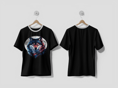 NEXT PRINT An enchanting vector depiction of a magnificent wolf design t-shirt - Next Print