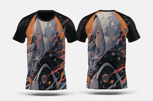 Next Print Anime style character in space Printed t-shirt - Next Print