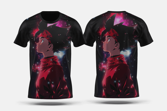 Next Print Anime style character in space Printed t-shirt - Next Print