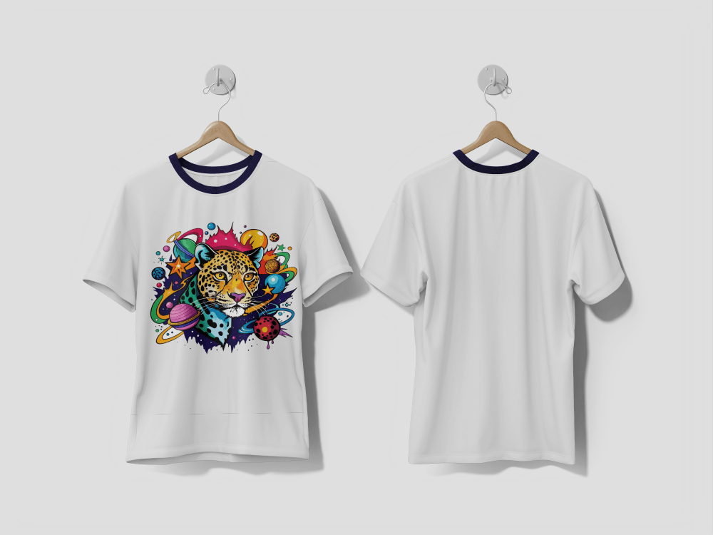 NEXT PRINT Astronomy with Leopard T-shirt Design - Next Print