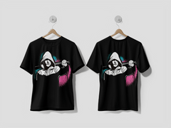 Next Print Bandit and hooligan criminal nightlife Vector illustration isolated on white printed t-shirt - Next Print