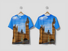 NEXT PRINT Big Ben Clock Tower in London England Design printed t-shirt - Next Print