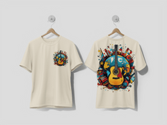 Next Print Cartoon style guitar design Printed t-shirt - Next Print