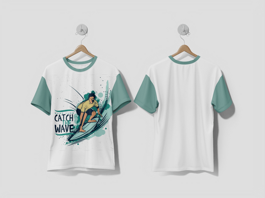 Next Print Catch the wave illustration Printed T-shirt - Next Print