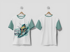 Next Print Catch the wave illustration Printed T-shirt - Next Print