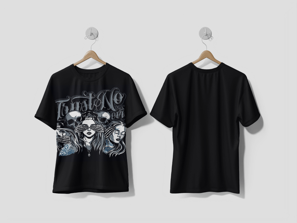 Next Print Chicano style Three Mystic Apes concept printed t-shirt - Next Print