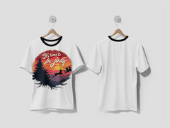 Next Print Christmas Gnome Santa Illustration Clipart design Printed T-shirt - Next Print