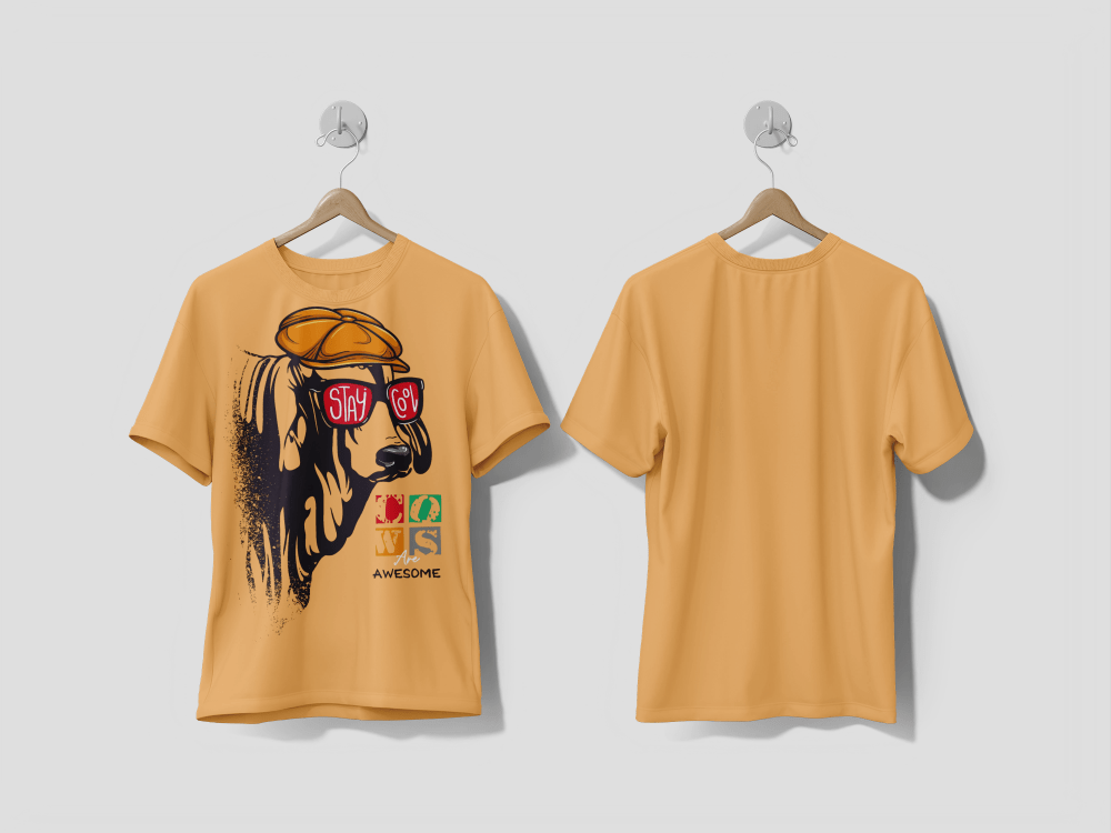 Next Print Cool cow head wearing stylish sunglasses and hat Hand drawn vector illustration printed t-shirt - Next Print