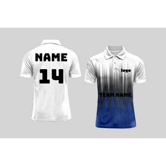 Next Print Cricket Polo Half White Customized Jersey NPCWH00A472 - Next Print