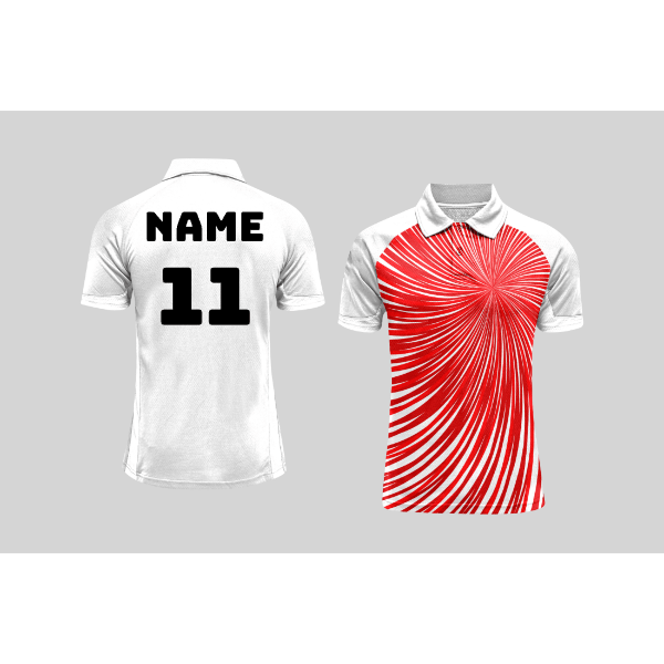 Next Print Cricket Polo Half White Customized Jersey NPCWH00A473 - Next Print