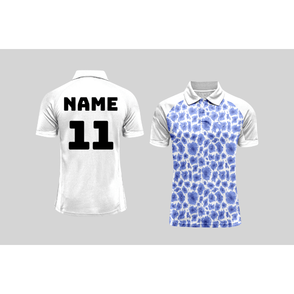 Next Print Cricket Polo Half White Customized Jersey NPCWH00A474 - Next Print