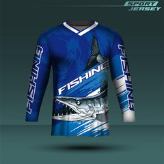 Next Print custom fishing jersey for men with full sleeve sublimation print for fishing teams and outdoor sports