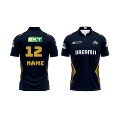 Next Print Customisable Ipl Gujrat Polo collar jersey - Next Print
