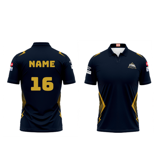 Next Print Customisable Ipl Gujrat Polo collar jersey - Next Print