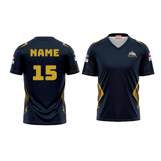 Next Print Customisable Ipl Gujrat V Neck jersey - Next Print