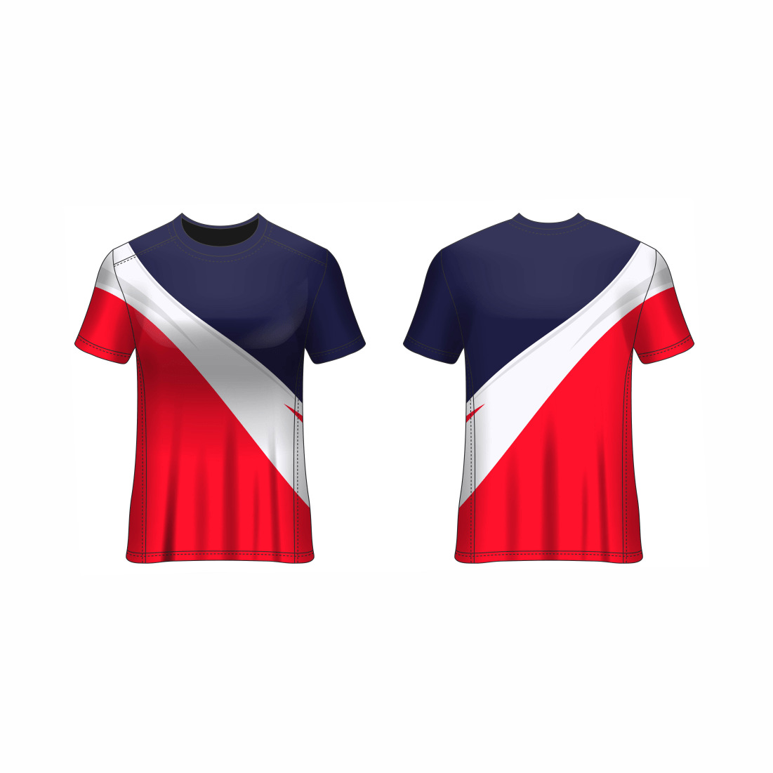 Next Print Customised All Over Printed Round Neck T-Shirt NP0000S675 - Next Print