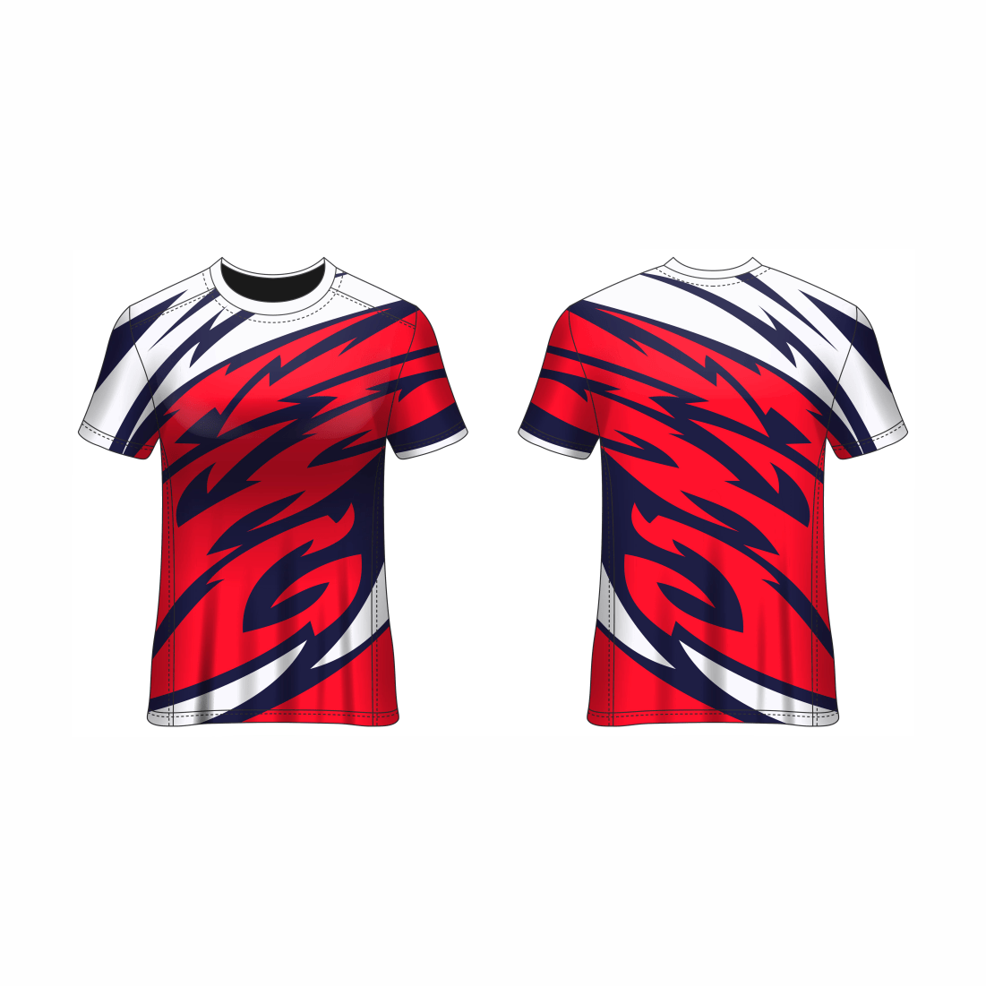 Next Print Customised All Over Printed Round Neck T-Shirt NP0000S696 - Next Print