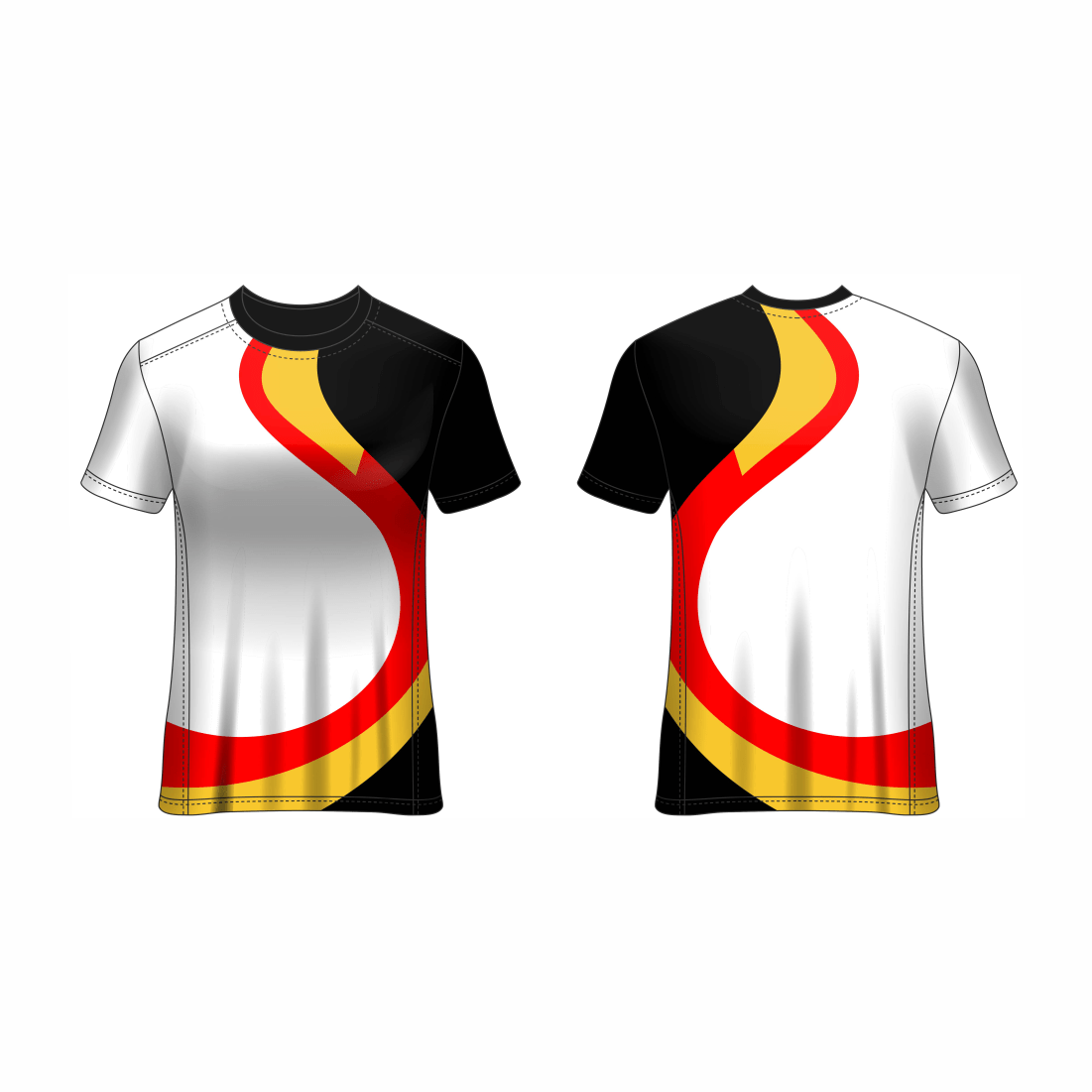 Next Print Customised All Over Printed Round Neck T-Shirt NP0000S698 - Next Print