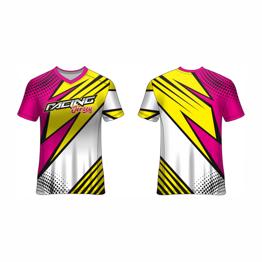 Next Print Customised All Over Printed V Neck T-Shirt NP0000S670 - Next Print