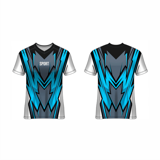 Next Print Customised All Over Printed V Neck T-Shirt NP0000S671 - Next Print