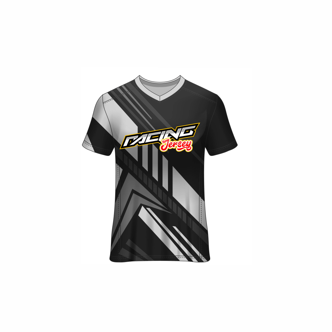 Next Print Customised All Over Printed V Neck T-Shirt NP0000S674 - Next Print