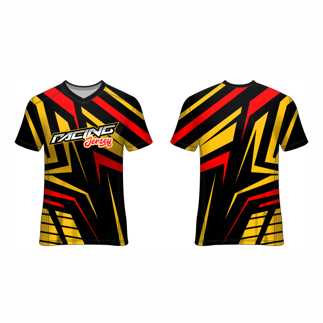 Next Print Customised All Over Printed V Neck T-Shirt NP0000S683 - Next Print