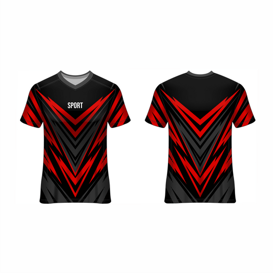 Next Print Customised All Over Printed V Neck T-Shirt NP0000S686 - Next Print