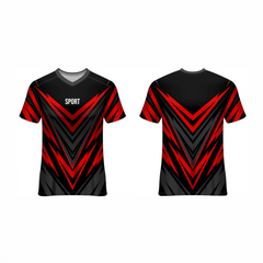 Next Print Customised All Over Printed V Neck T-Shirt NP0000S686 - Next Print