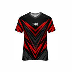 Next Print Customised All Over Printed V Neck T-Shirt NP0000S686 - Next Print