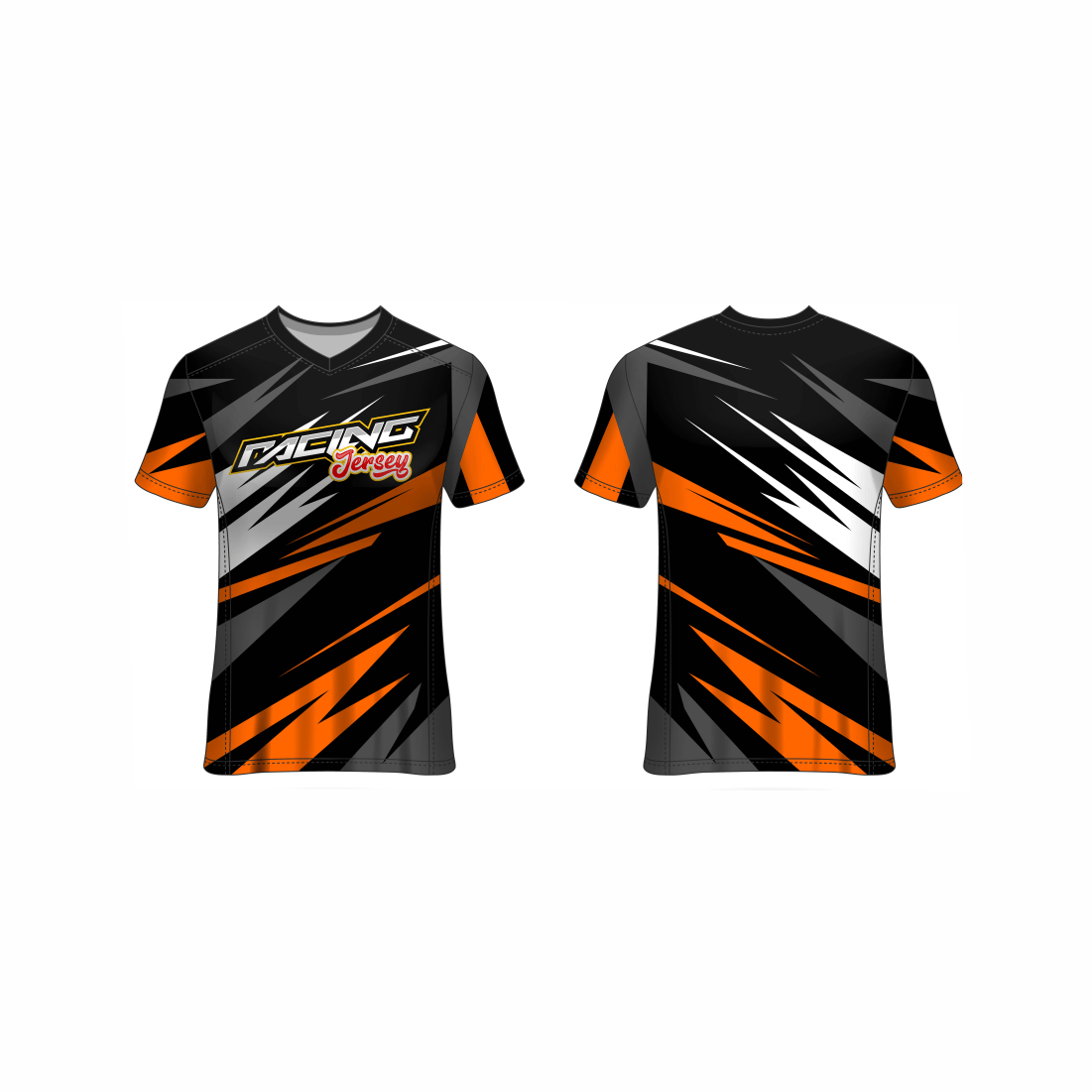 Next Print Customised All Over Printed V Neck T-Shirt NP0000S687 - Next Print