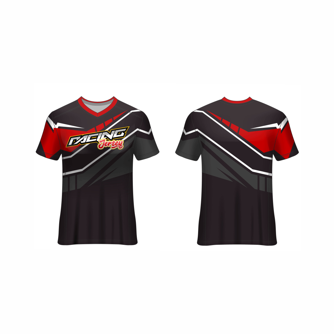 Next Print Customised All Over Printed V Neck T-Shirt NP0000S690 - Next Print