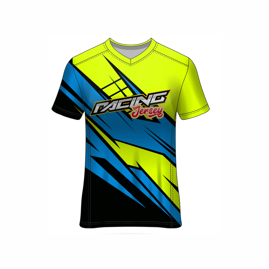 Next Print Customised All Over Printed V Neck T-Shirt NP0000S693 - Next Print