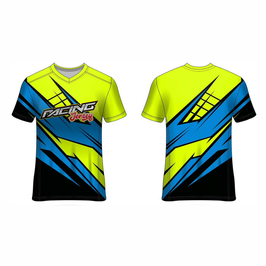 Next Print Customised All Over Printed V Neck T-Shirt NP0000S693 - Next Print