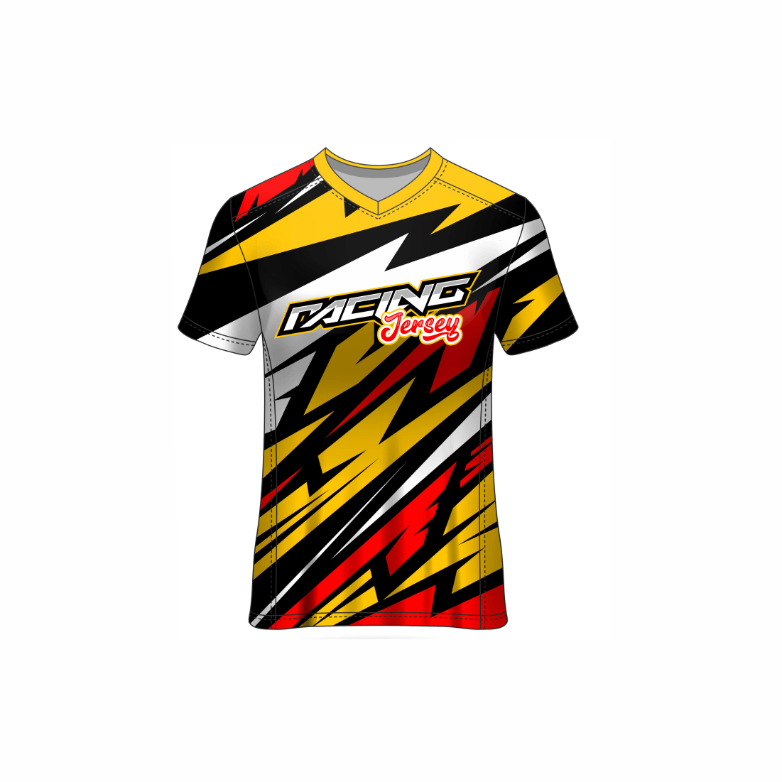 Next Print Customised All Over Printed V Neck T-Shirt NP0000S695 - Next Print