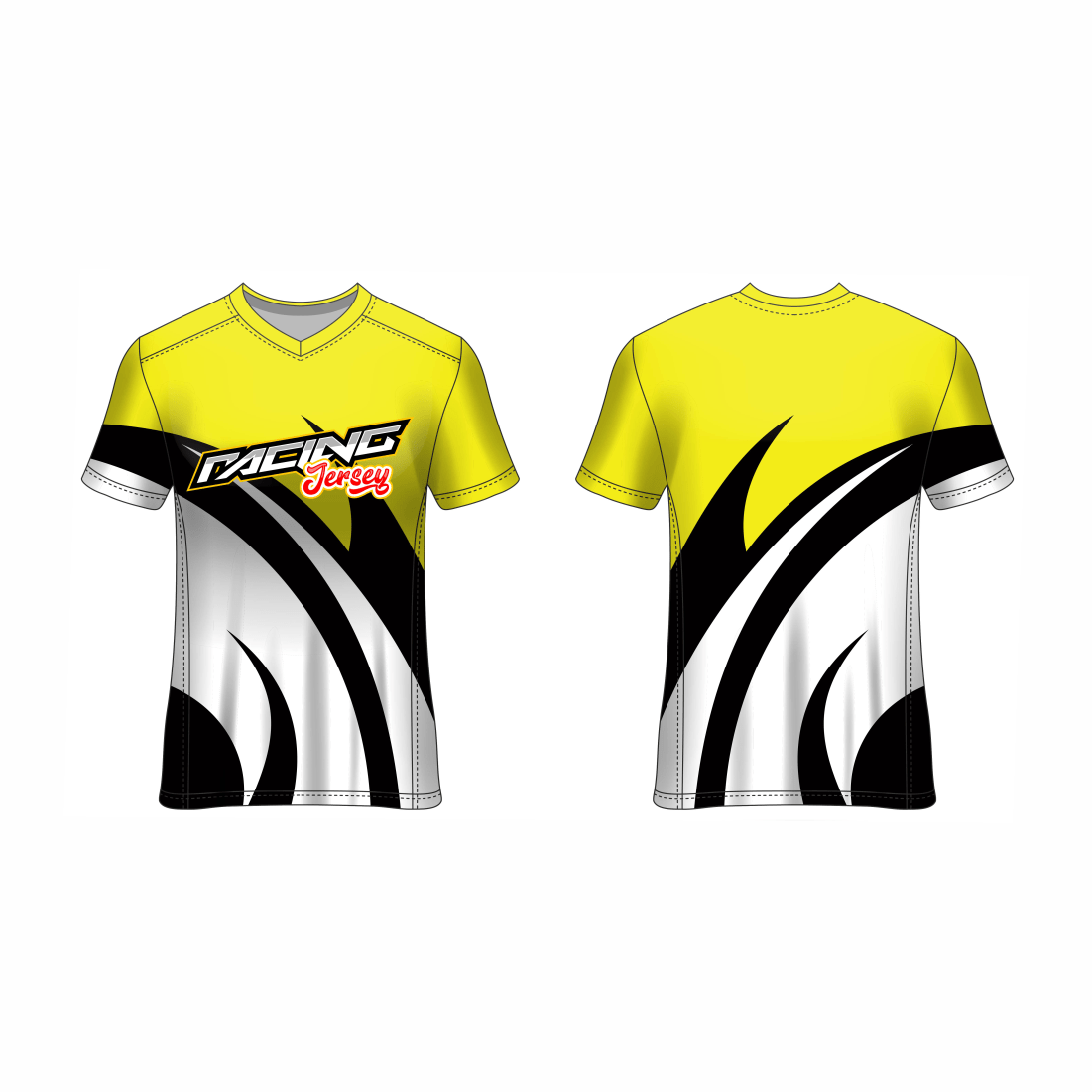 Next Print Customised All Over Printed V Neck T-Shirt NP0000S703 - Next Print