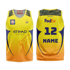 Next Print Customised Ipl Chennai Super Kings Basketball Printed Jersey. - Next Print
