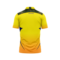 Next Print Customised Ipl Chennai Super Kings Polo Collar Printed Jersey. - Next Print