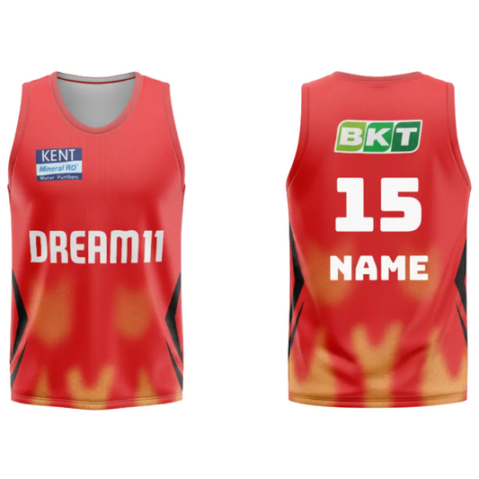Next Print Customised Ipl Punjab Kings Printed Basketball Jersey - Next Print
