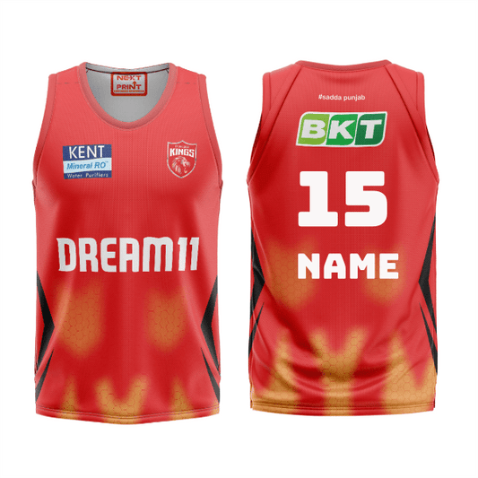 Next Print Customised Ipl Punjab Kings Printed Basketball Jersey - Next Print
