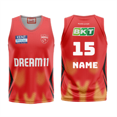 Next Print Customised Ipl Punjab Kings Printed Basketball Jersey - Next Print