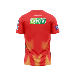 Next Print Customised Ipl Punjab Kings Printed V Neck Jersey - Next Print