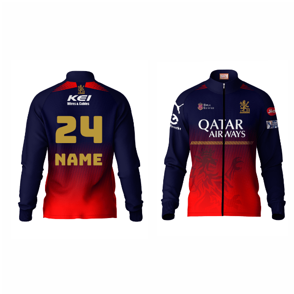 Next Print Customised Ipl Royal Challengers Bengaluru Printed 2025 Jersey Jacket - Next Print