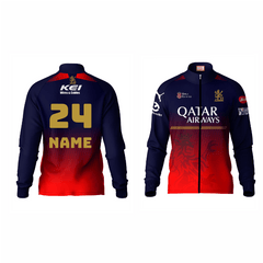 Next Print Customised Ipl Royal Challengers Bengaluru Printed 2025 Jersey Jacket - Next Print