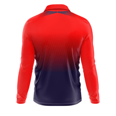 Next Print Customised Ipl Royal Challengers Bengaluru Printed Polo Collar Full Sleeves Jersey - Next Print