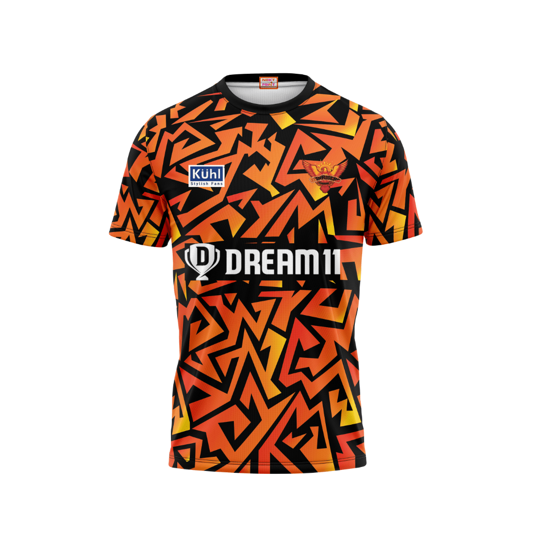 Next Print Customised Ipl Sunrisers Hyderabad Printed Round Neck Jersey - Next Print