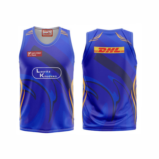 Next Print Customised Mumbai Jersey Printed Basketball T-Shirt. - Next Print