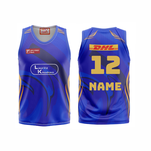 Next Print Customised Mumbai Jersey Printed Basketball T-Shirt. - Next Print