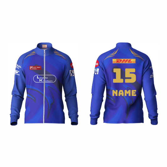 Next Print Customised Mumbai Jersey Printed Polo Collar Full Sleeves - Next Print